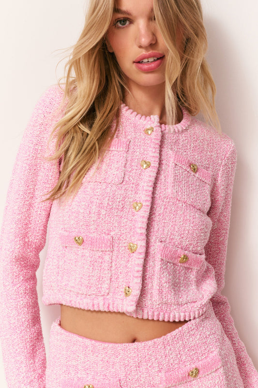 Delcie Cotton Knit Cardigan