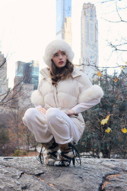 LoveShackFancy x MAX&MOI Delba Down Jacket
