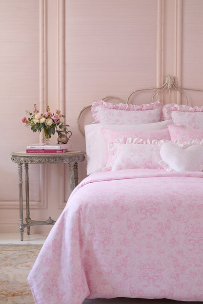 Floral Duvet Cover + Sham Set - PINK DREAM